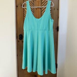 NWOT (2X) Torrid mini textured tank dress - light teal a-line